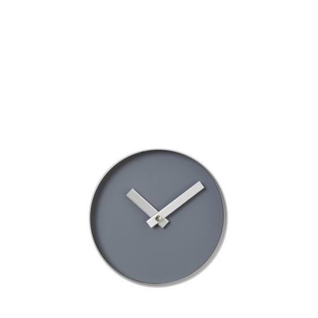 BLOMUS Blomus 65908 8 in. Wall Clock Steel Grey Face with Ashes of Roses Rim 65908